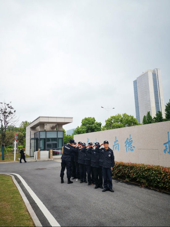 潤州保安公司組織市檢察院保安隊員隊列訓練